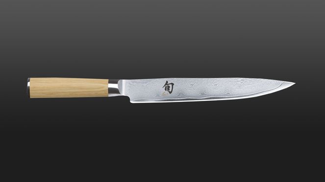
                    Couteau à jambon Shun White