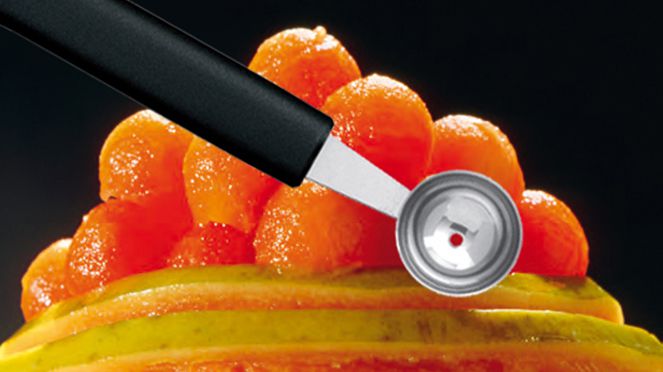 
                    La cuillère à melon 30mm en acier inoxydable