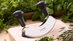 Herb cutter, Rocking knife 23 cm double-edged