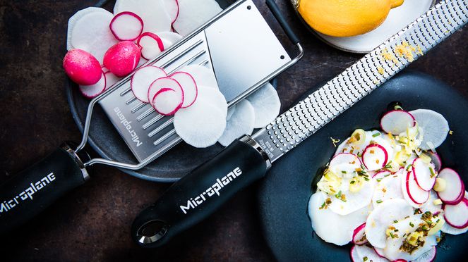 
                    Zester and gourmet slicer of Gourmet Grater set from Microplane