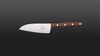 
                    Small Chef's knife K2 with a stainless blade and plum wood handle