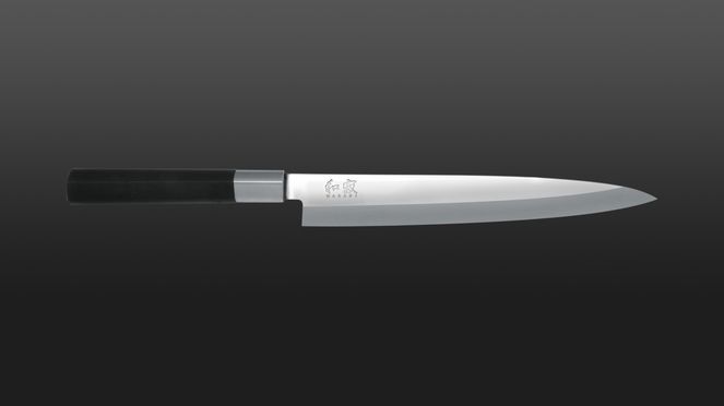 
                    Kai Wasabi Yanagiba traditional Japanese slicing knife