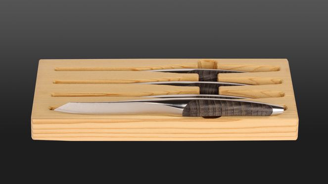 
                    Set de couteaux sknife – bois de frêne noir