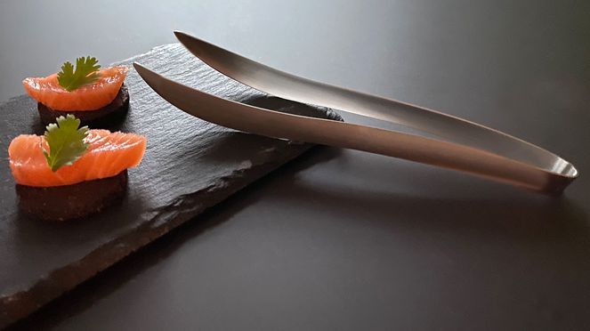 
                    Gourmet tweezer made of stainless steel by triangle® in Solingen
