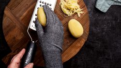 Microplane graters, protective glove