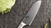 
                    Santoku of the set of knives Shoso forged in stainless steel